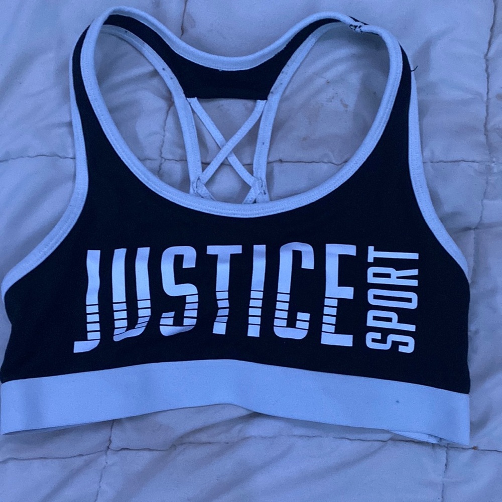 justice sports bra